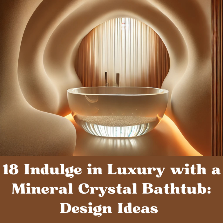 18 Indulge in Luxury with a Mineral Crystal Bathtub: Design Ideas