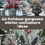 22 Outdoor gorgeous winter containers Ideas