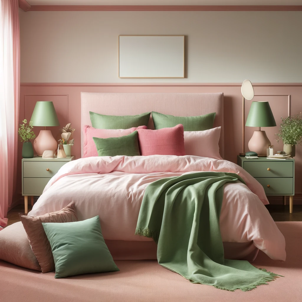 Bedding Ideas for Pink and Green Bedroom