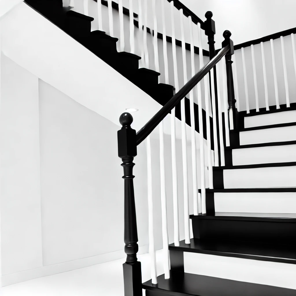 Black and White Staircase for Contrast.