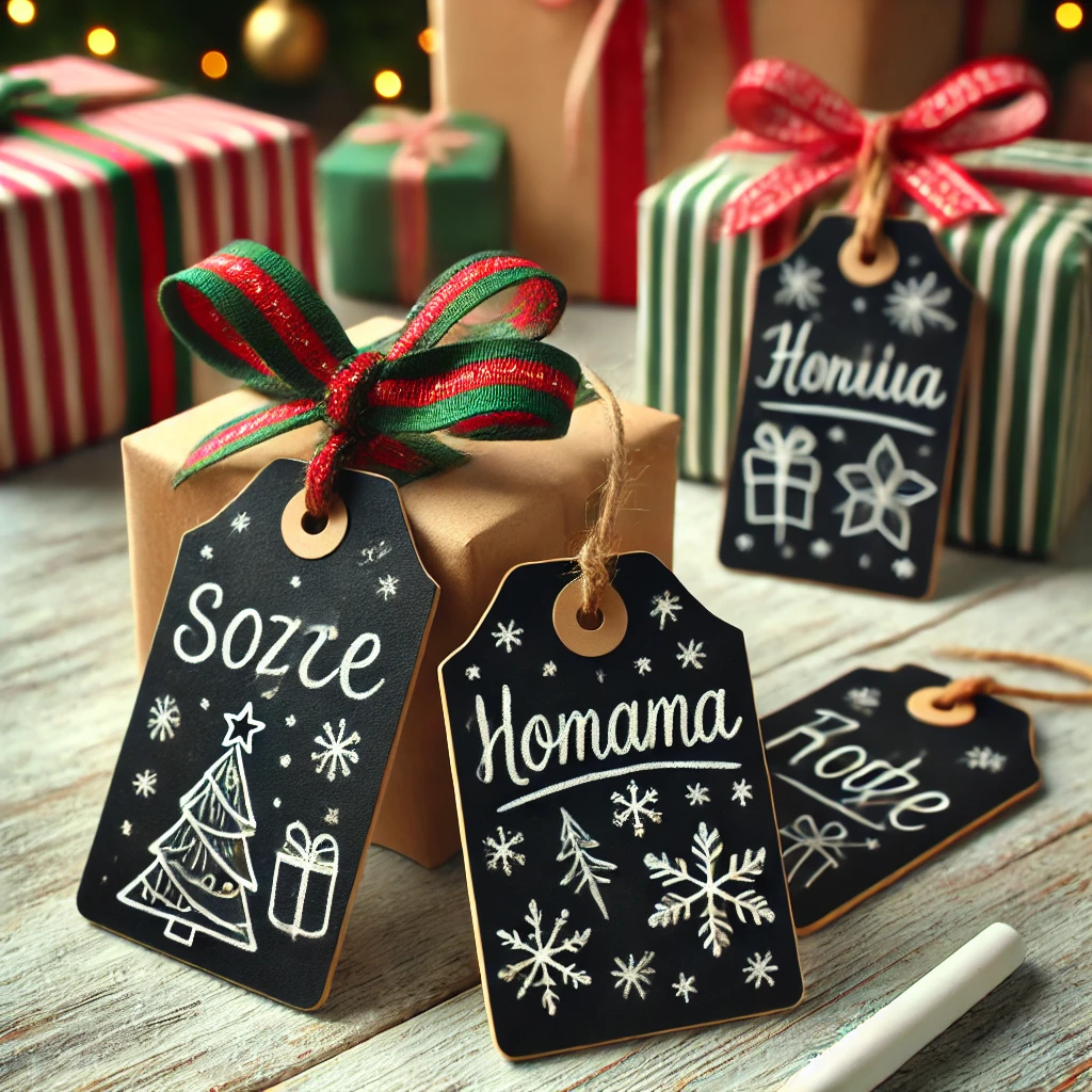 Chalkboard Christmas Gift Tags