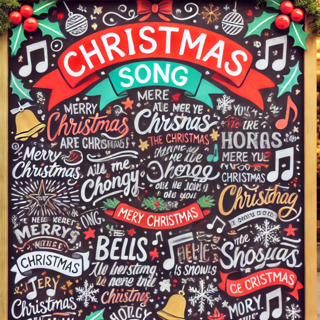 Chalkboard Christmas Song Lyrics (2)