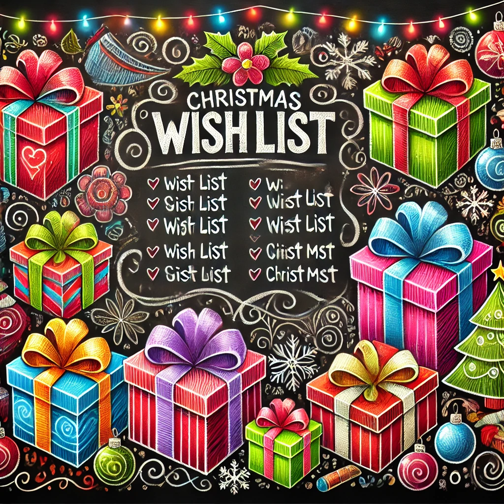 Chalkboard Christmas Wishlist (2)