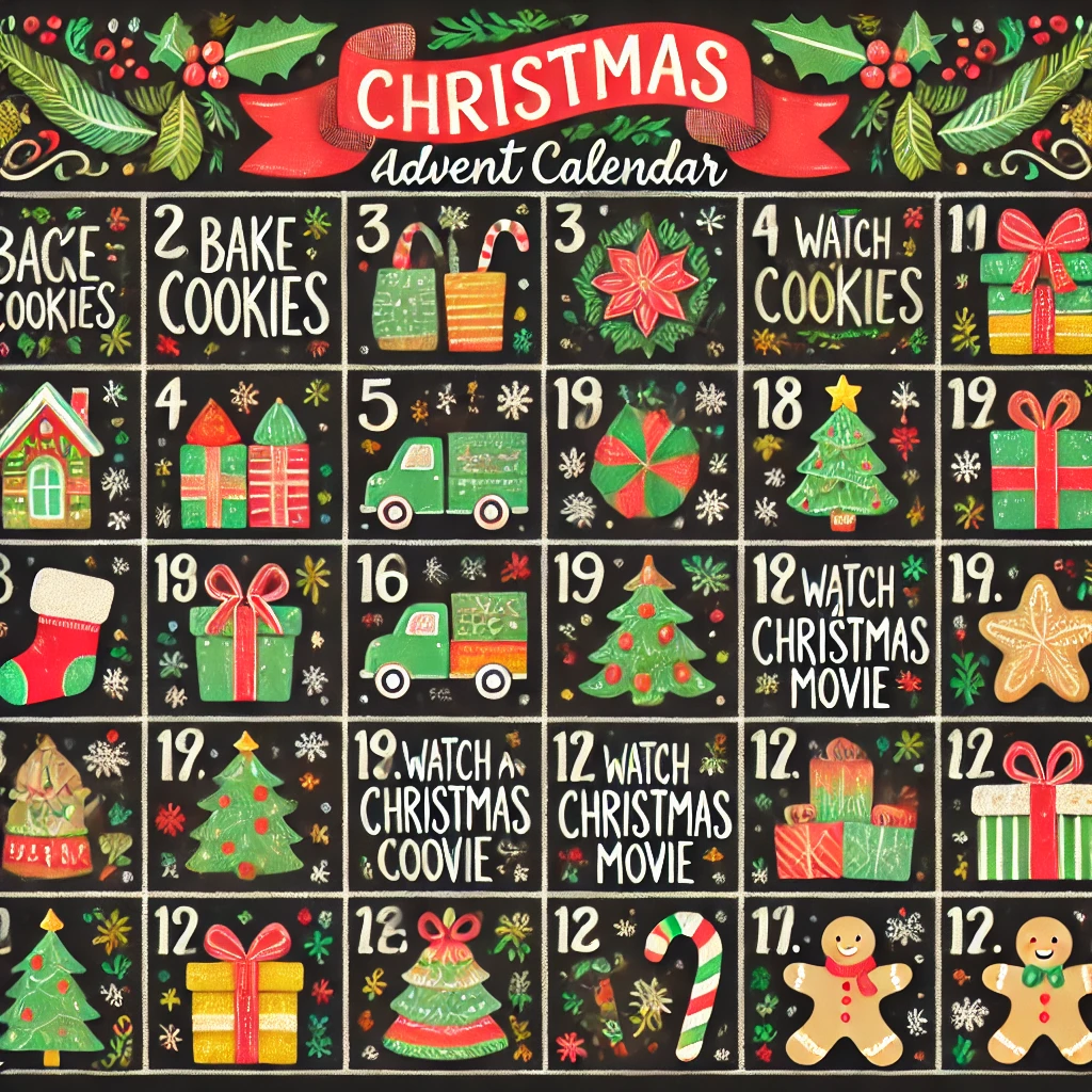 Christmas Chalkboard Advent Calendar