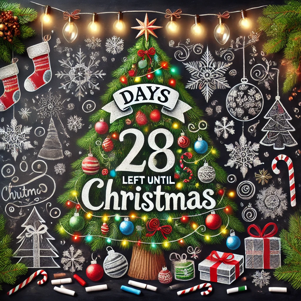 Christmas Chalkboard Countdown