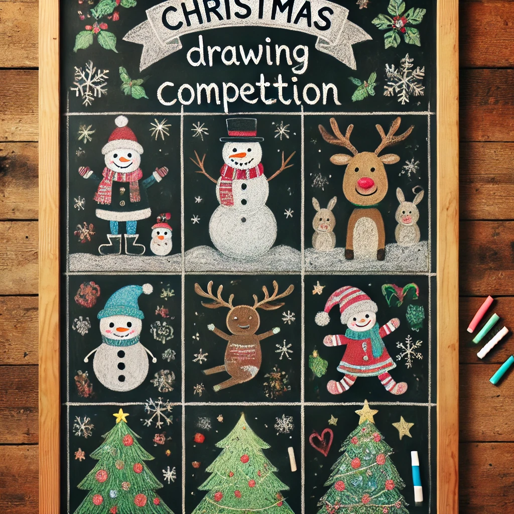 Christmas Chalkboard Drawing Competition