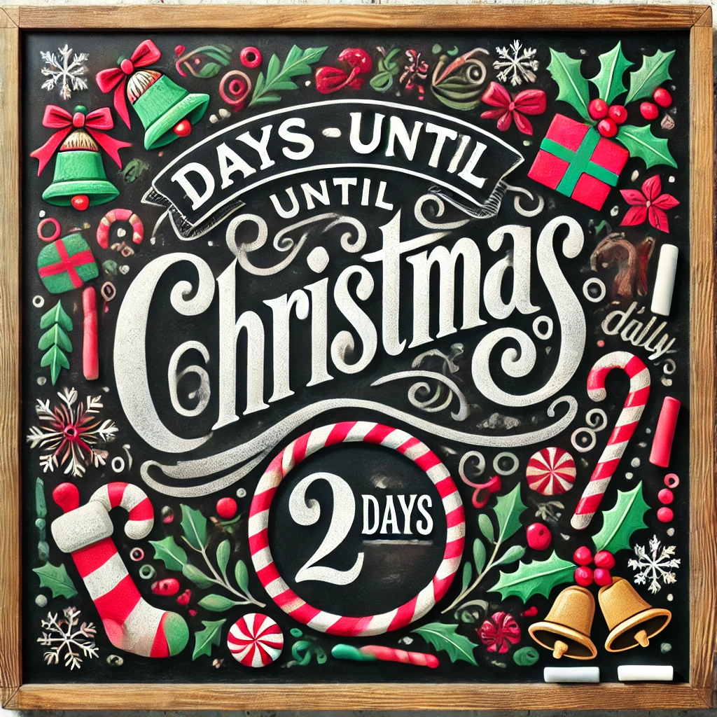 Christmas Countdown Chalkboard