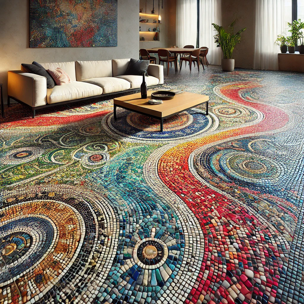 Colorful Mosaic Floor Tiles for a Bold, Artistic Look