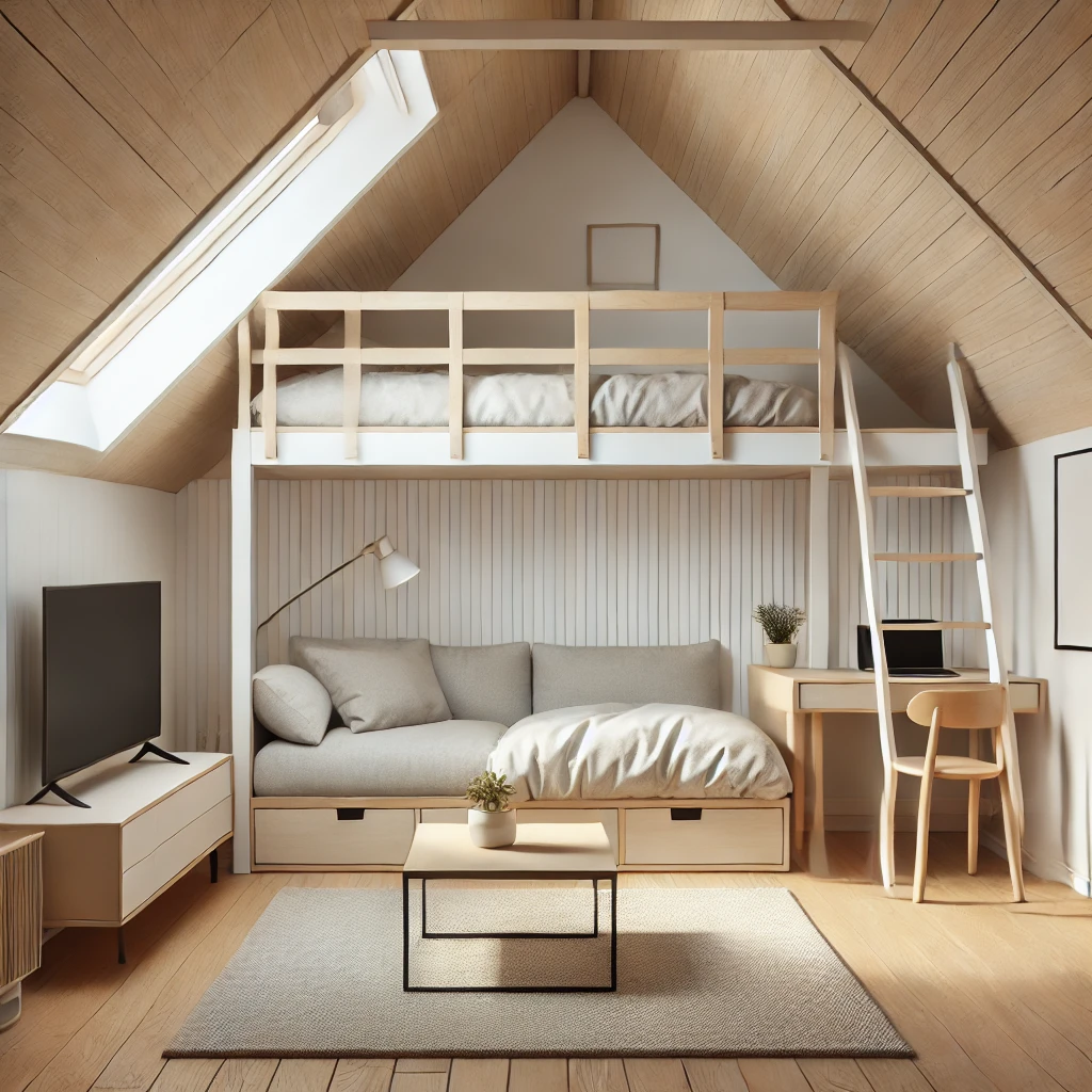 Consider a Loft Bed for Extra Floor Space