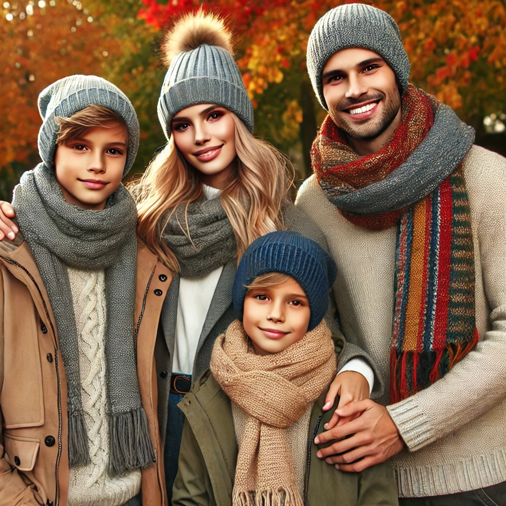 Coordinated Beanies and Scarves