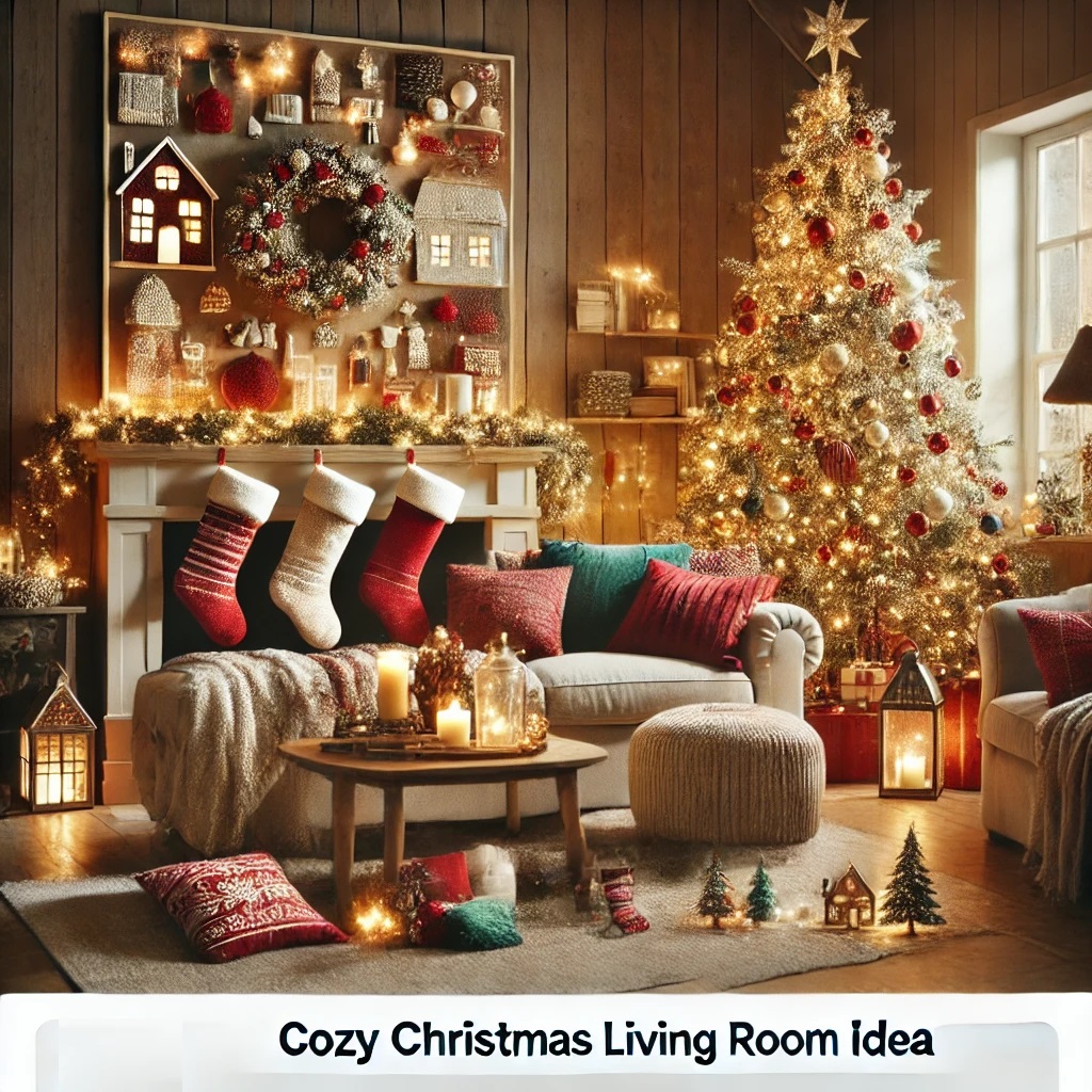 Cozy christmas living room..