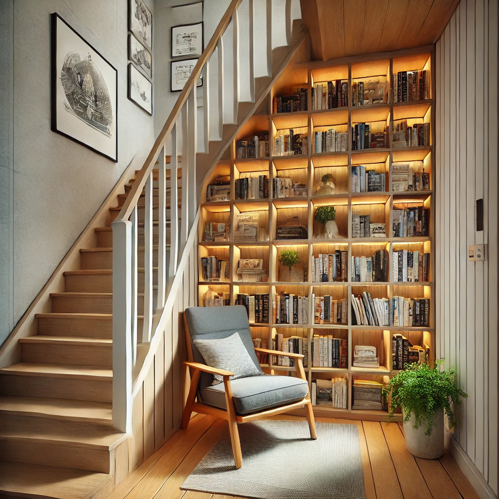 Create a Cozy Nook Under the Stairs.