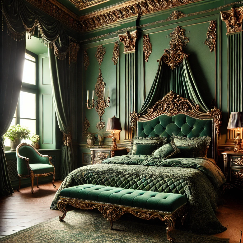 Emerald and Bronze Earthy and Luxurious