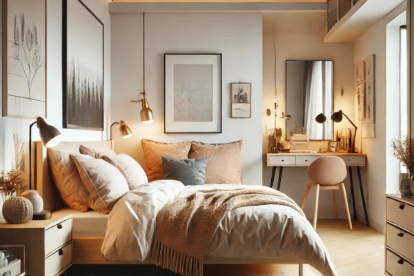 How to Organize & Decorate a Small Bedroom with a Queen Bed: