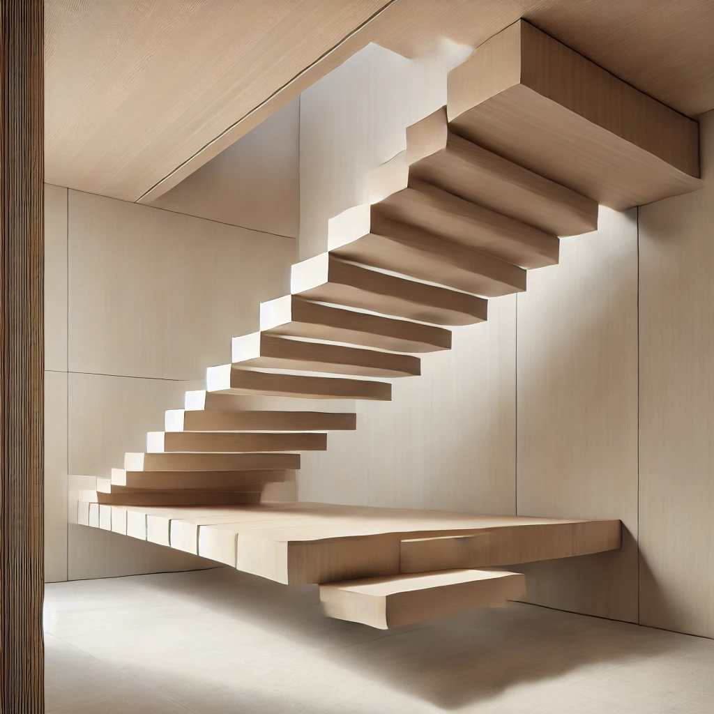 Floating Staircase for a Minimalist Look