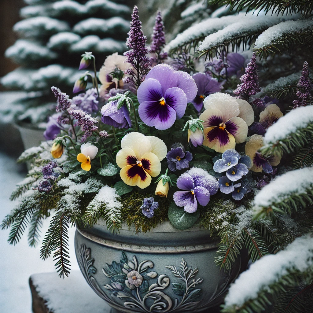 Frost-Resistant Blooms Winter Pansies and Violas