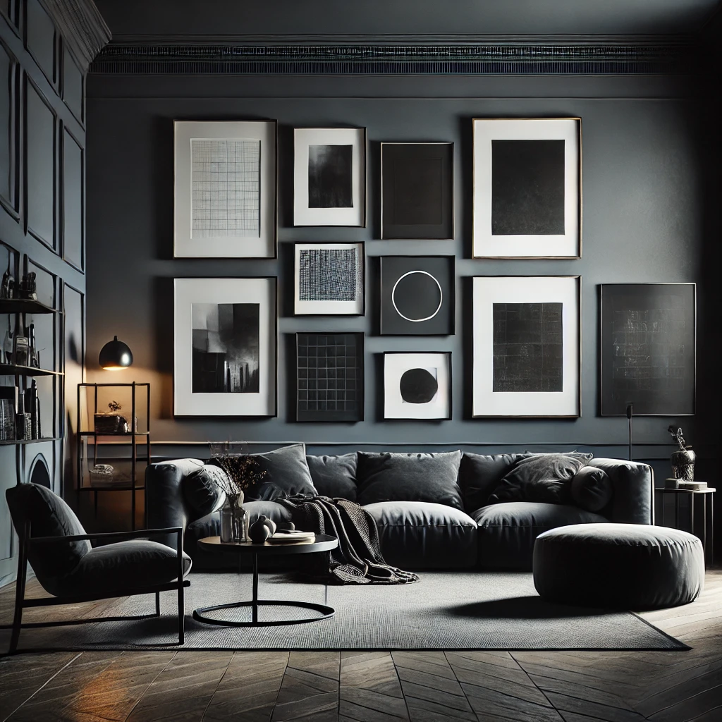 Gallery Walls with Black Frames