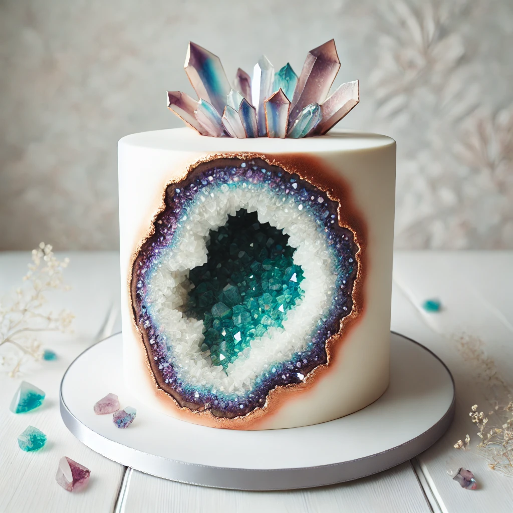 Geode Wedding Cake.