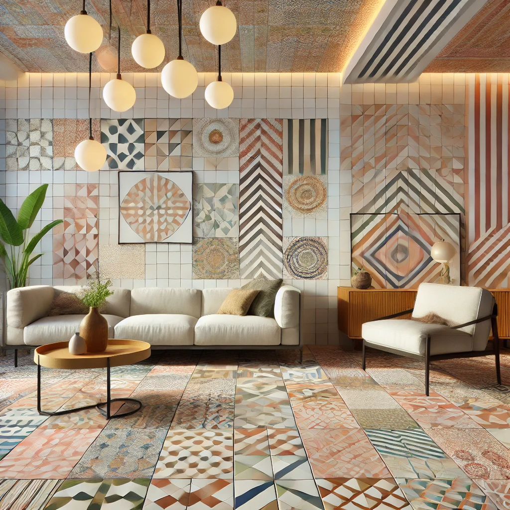 Geometric Patterned Tiles for a Modern Twist