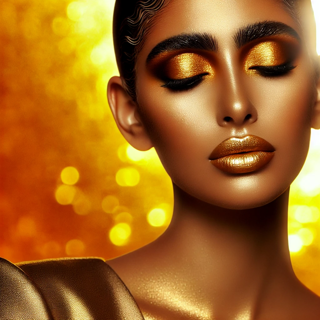 Golden Goddess look.