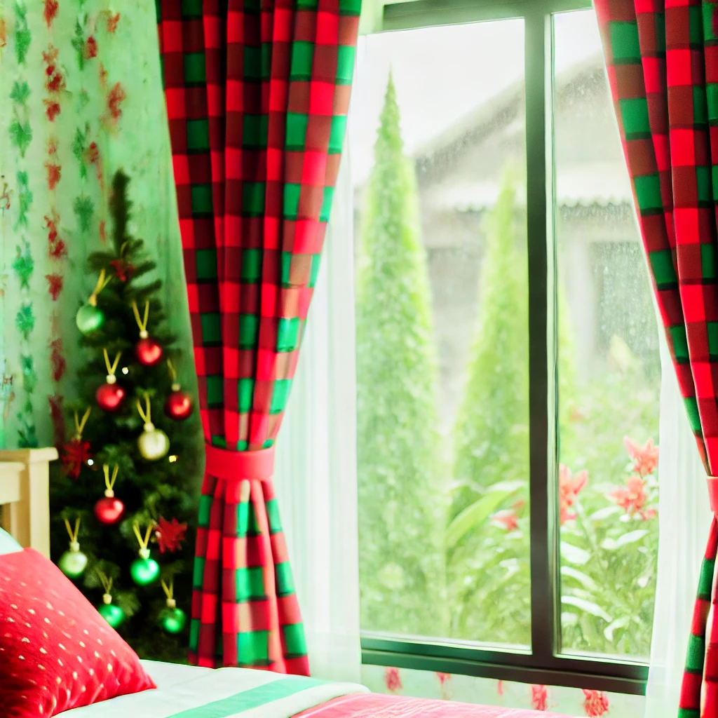 Christmas Holiday-Inspired Curtains