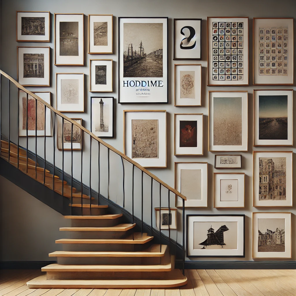 Incorporate Artwork Along the Stairs