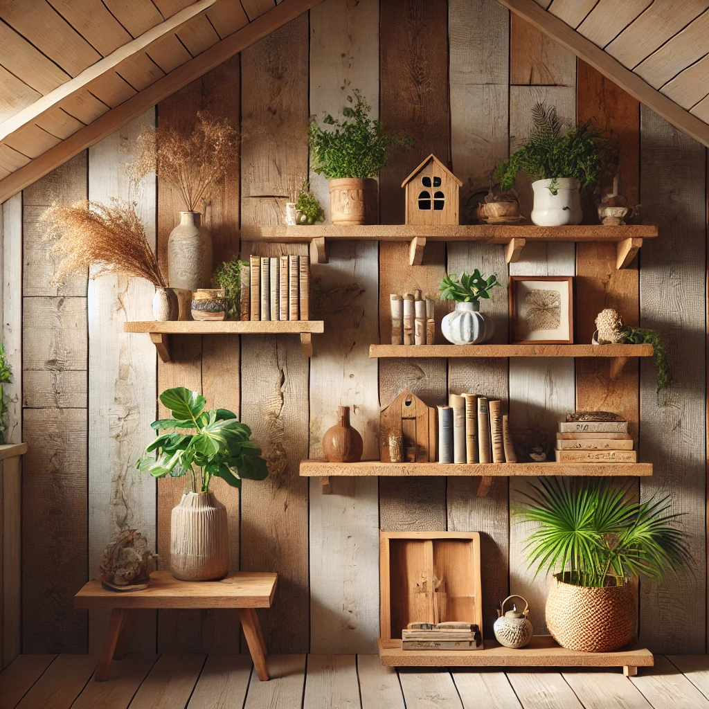 Incorporate Rustic Shelving