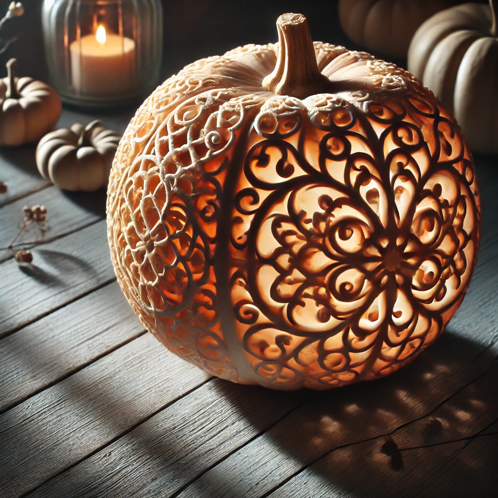 Lace Pattern Pumpkins