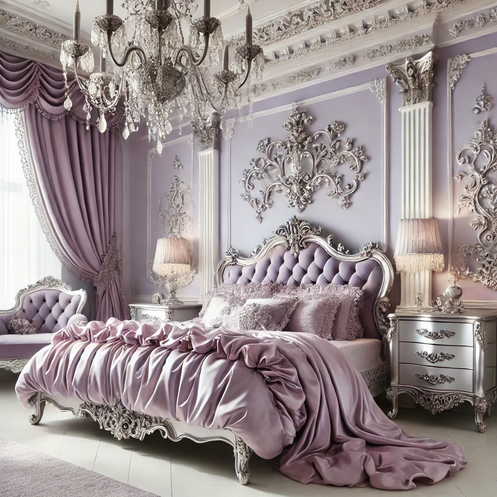 Lilac and Silver Soft and Luxurious