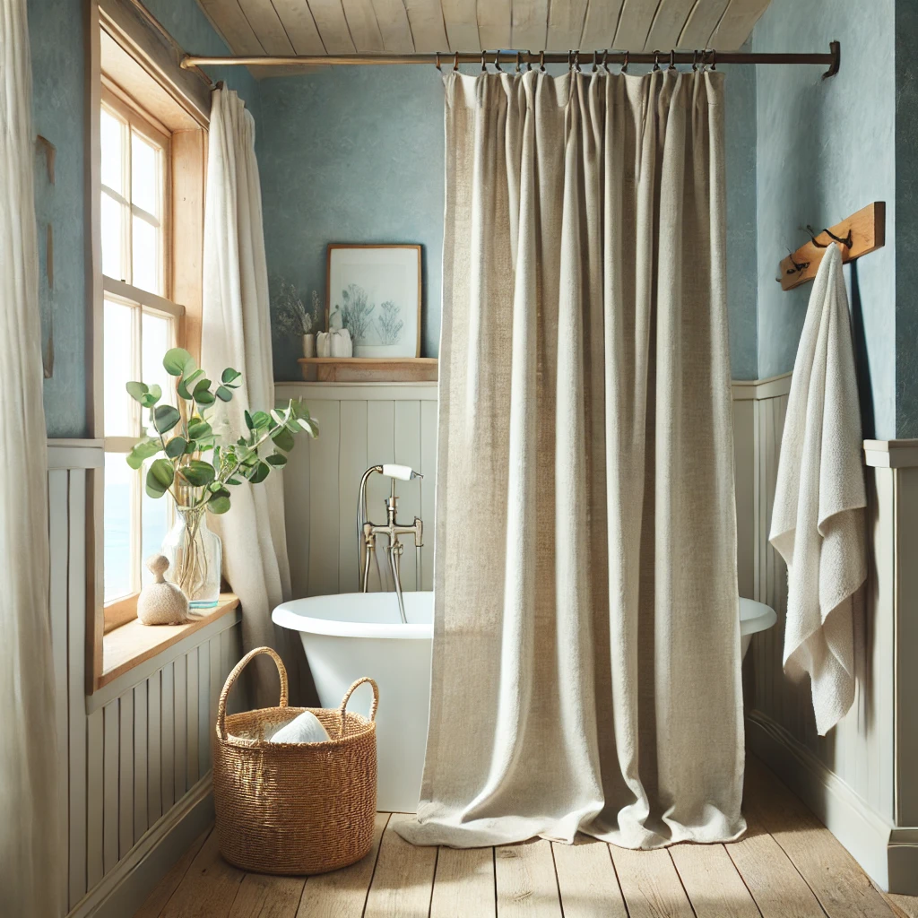 Linen Shower Curtains