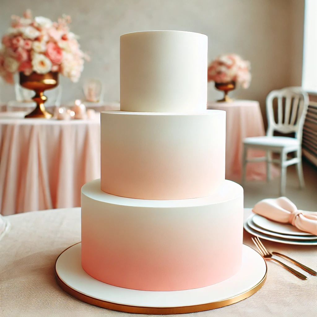 Ombré Wedding Cake