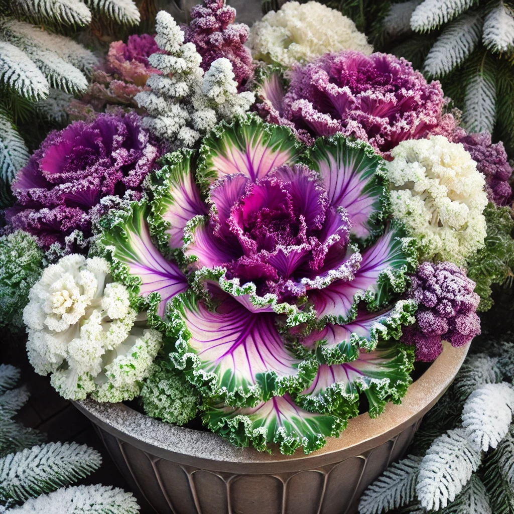 Ornamental Cabbages Frost-Friendly and Colorful