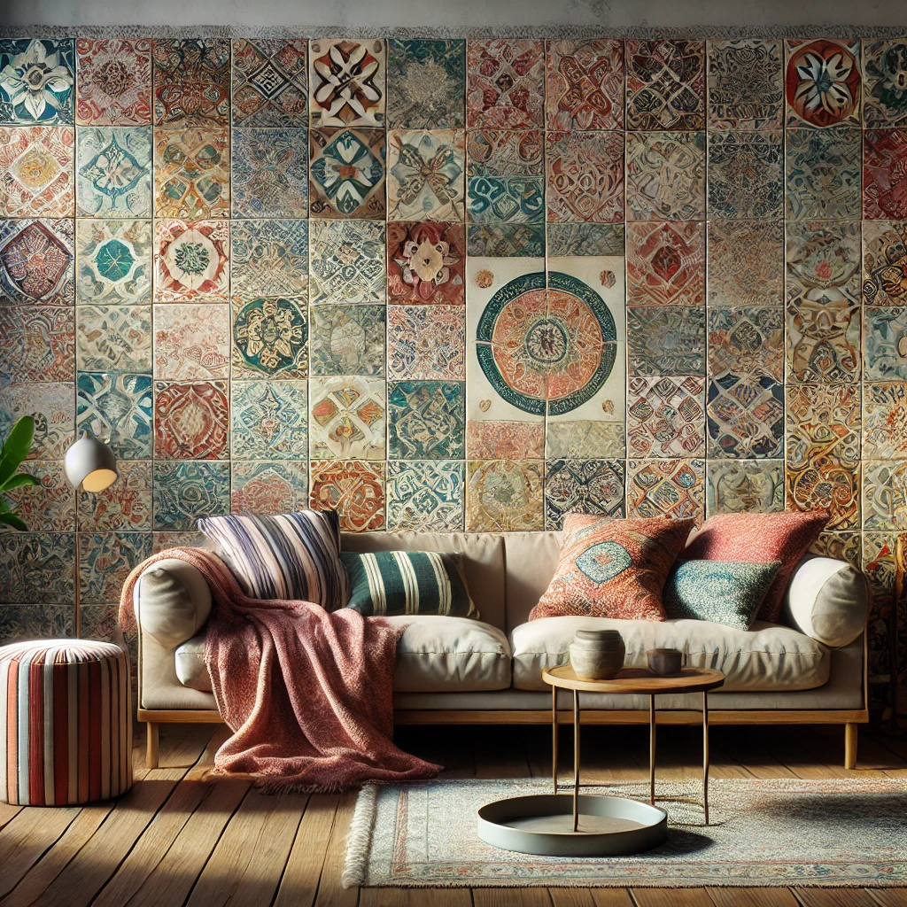 Patterned Cement Tiles for an Artistic Boho Vibe