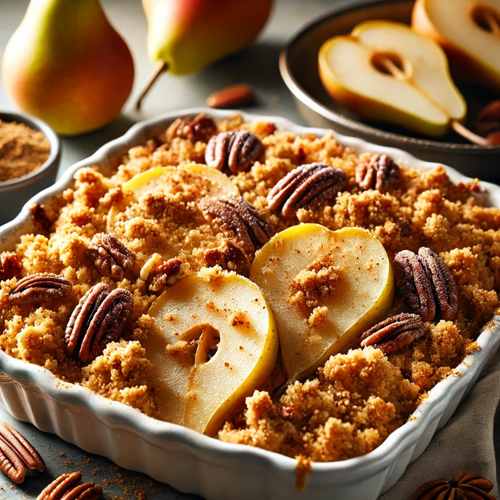 Pear and Pecan Crumble