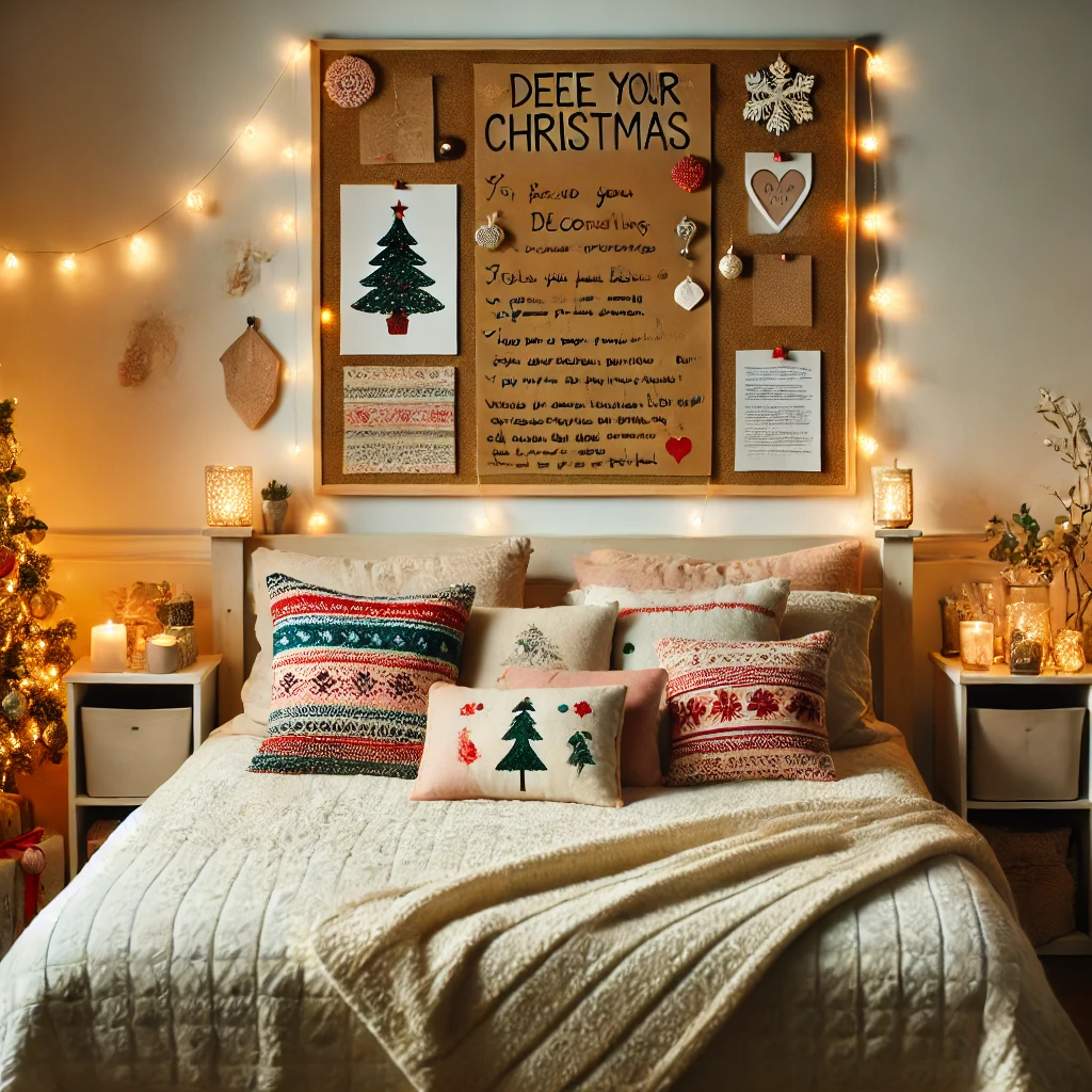 Personalized Tips for Christmas Bedroom Decorate for Christmas Off White Quilt