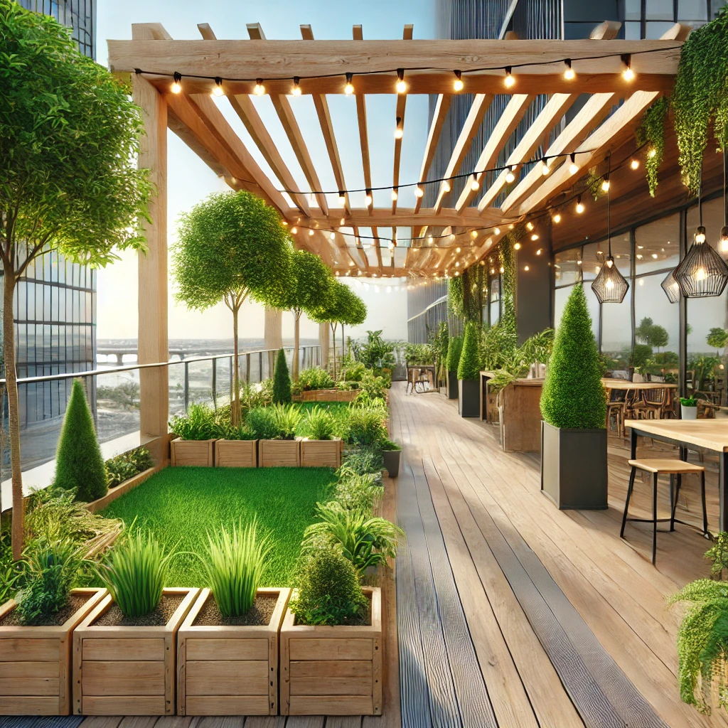 Rooftop Garden Workspace