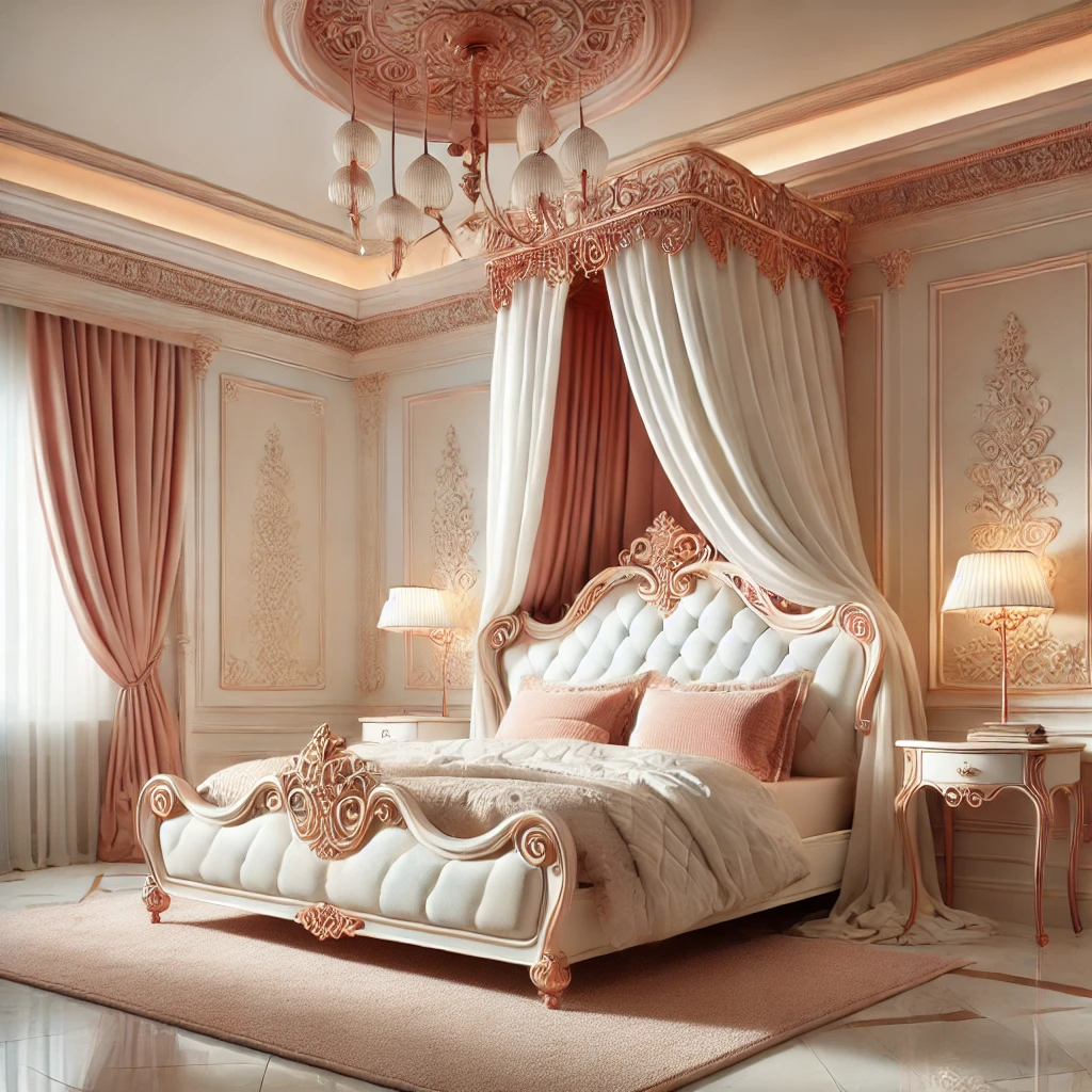 Rose Gold and Cream Modern Baroque