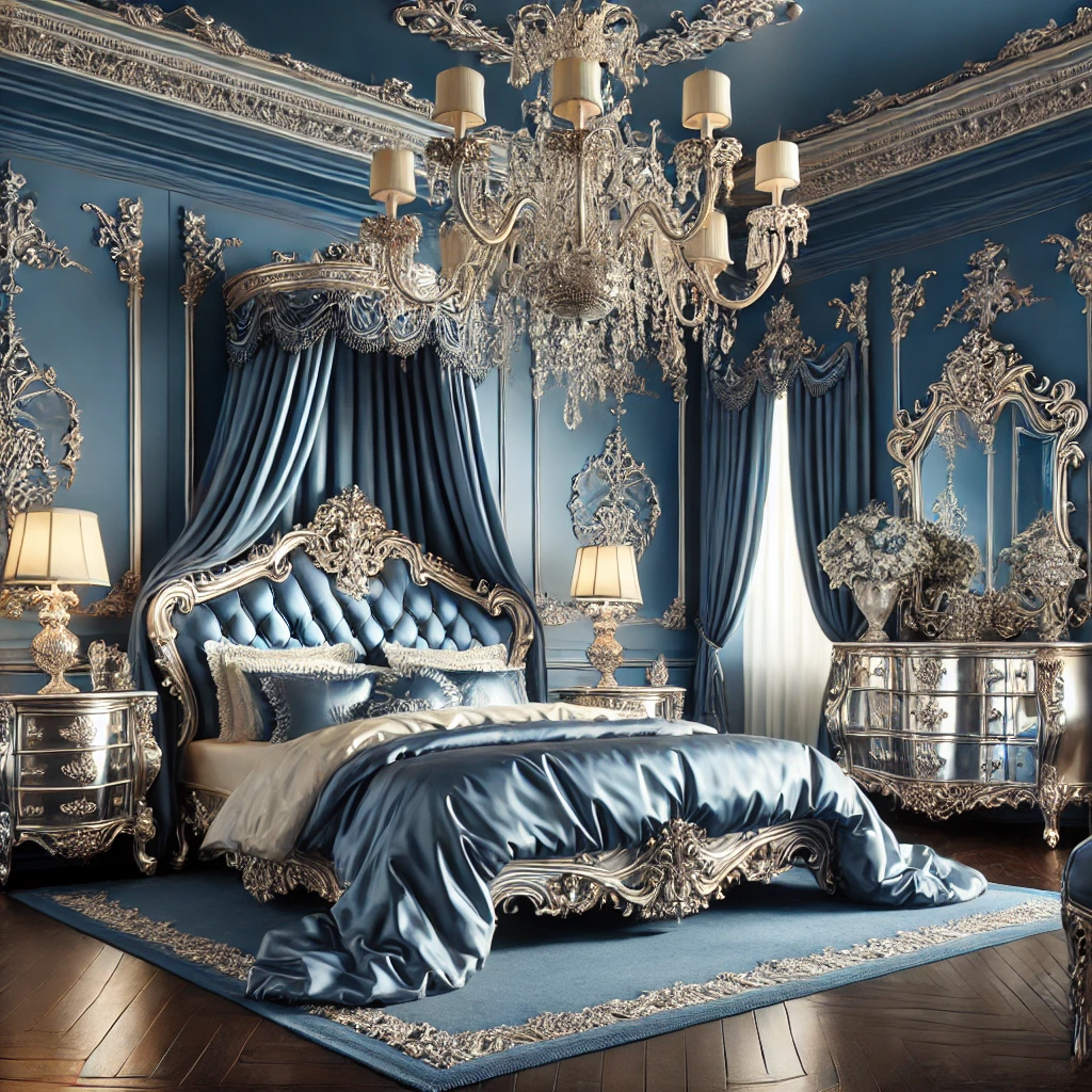 Royal Blue and Silver A Cool, Majestic Ambiance