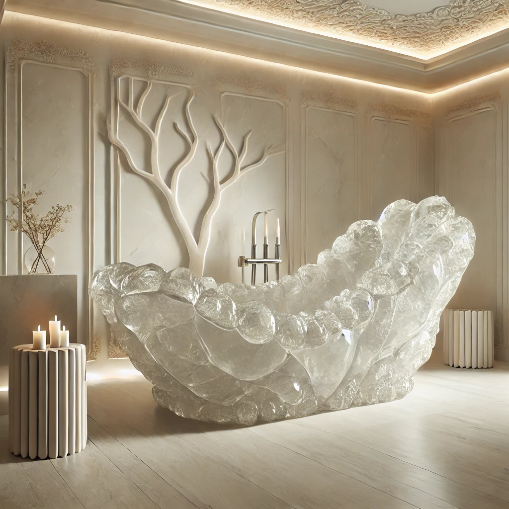 Sculptural Art Turning Your Bathtub into a Statement Piece