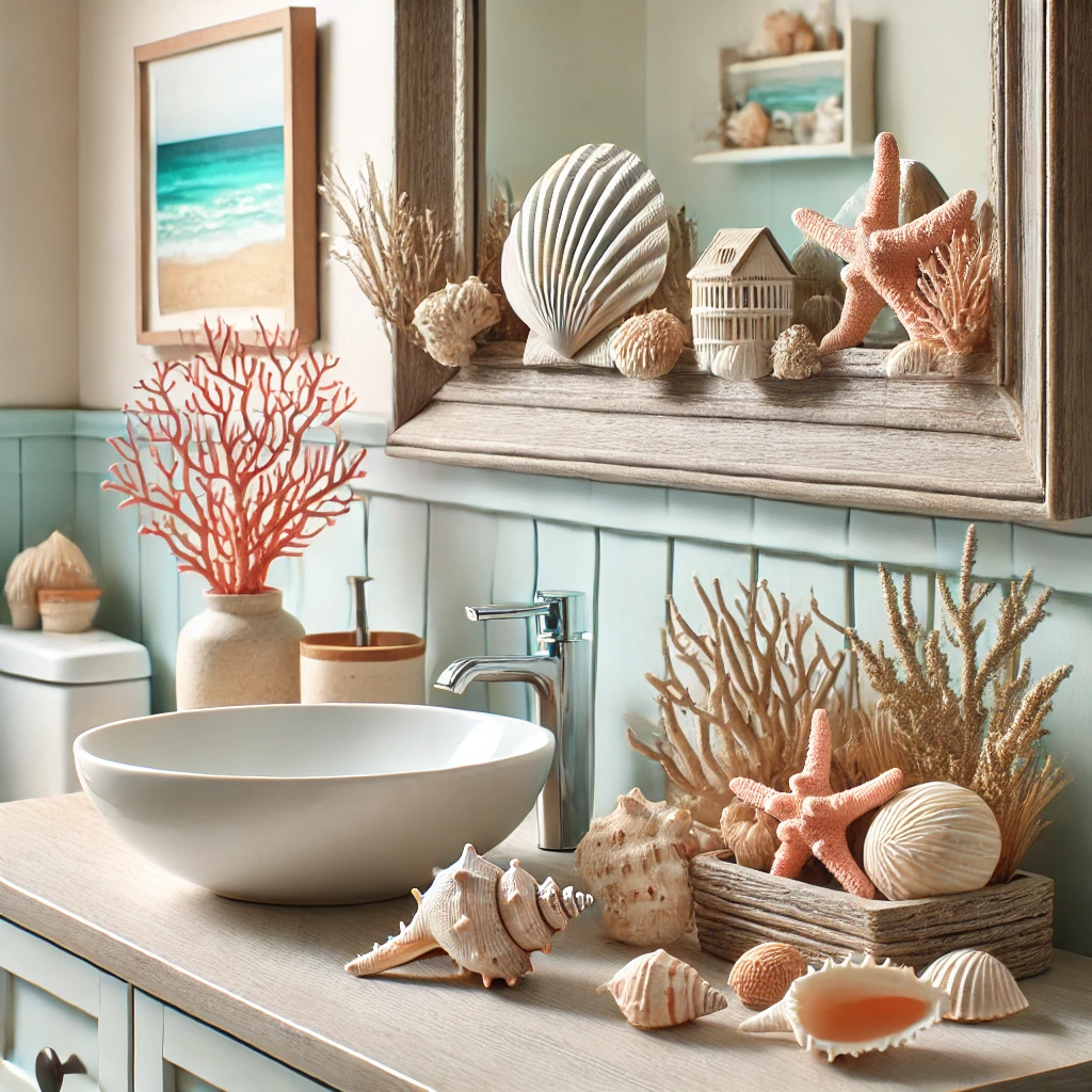 Seashell and Coral Accents