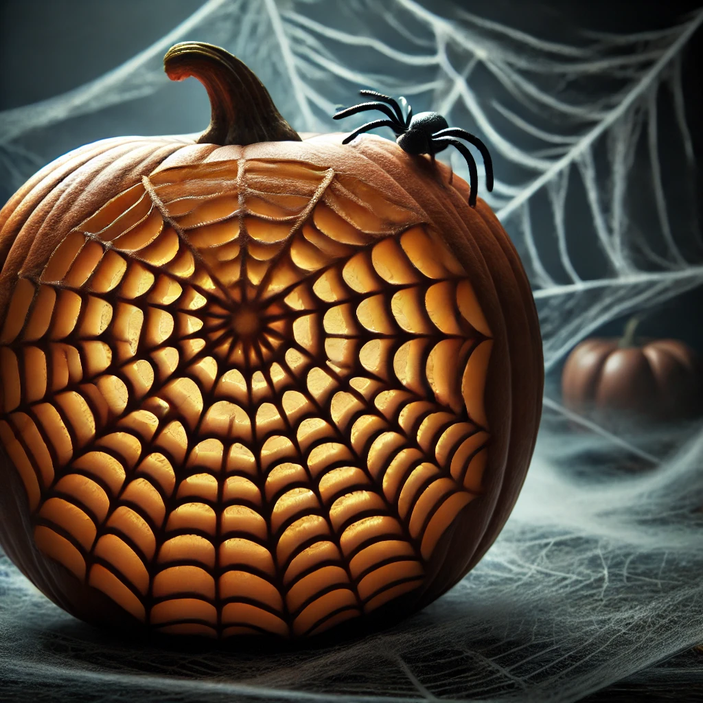 Spider Web Pumpkin