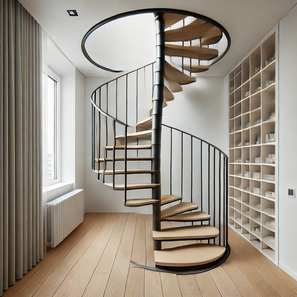 Spiral Staircase for Space Efficiency