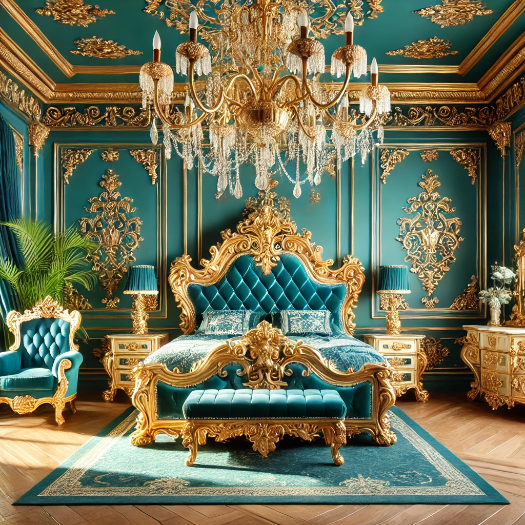 Teal and Gold Vibrant and Luxurious