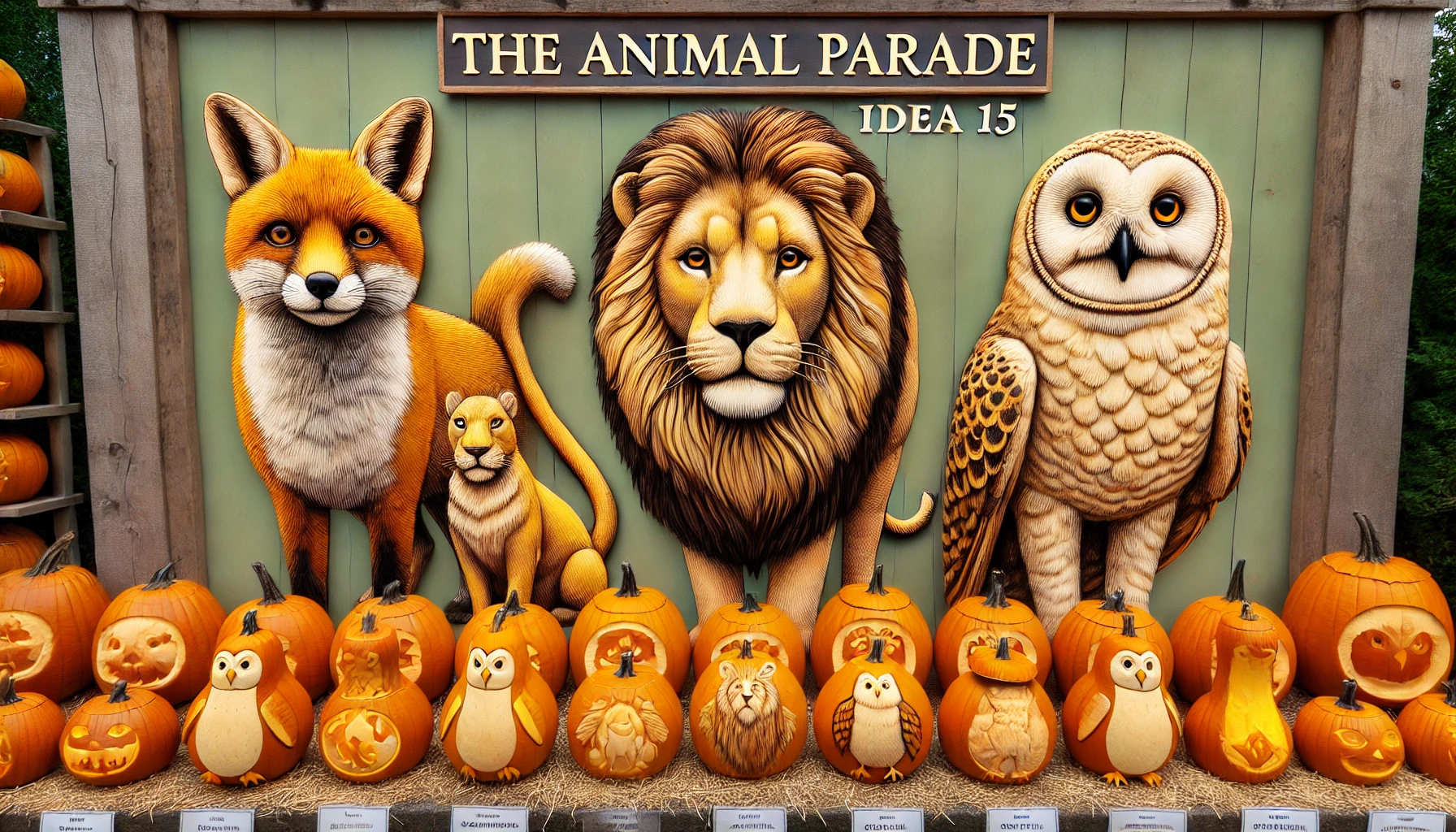 The Animal Parade with Pumpkins