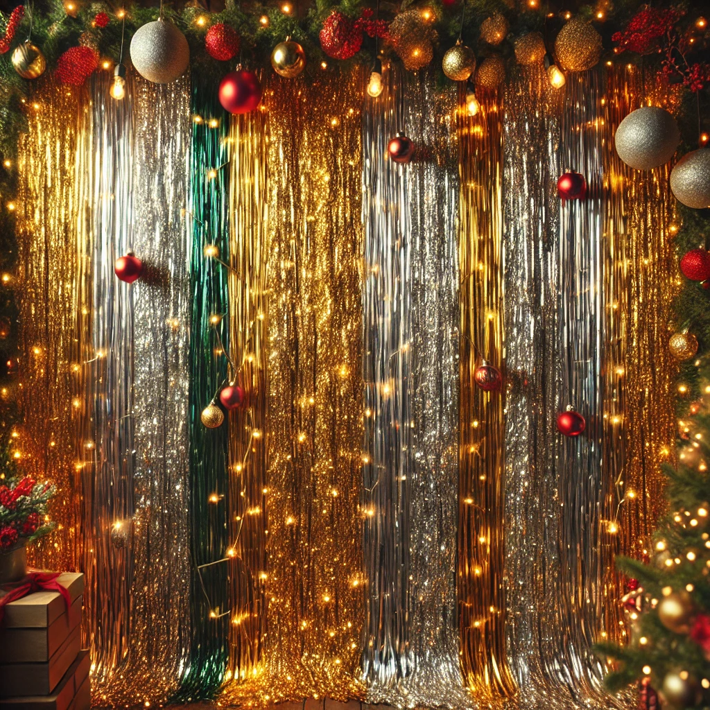 Tinsel Curtain Sparkle