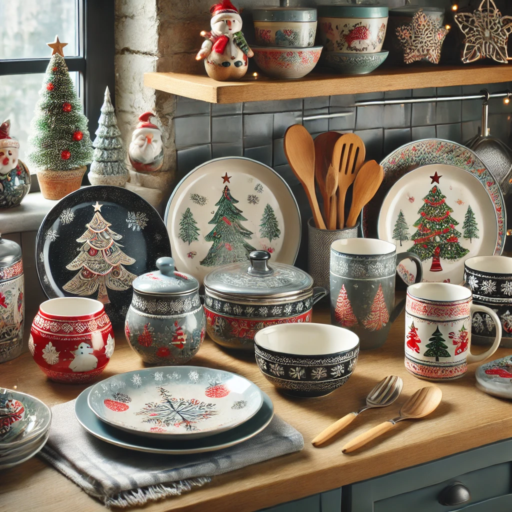 Use Christmas-Themed Cookware and Serveware