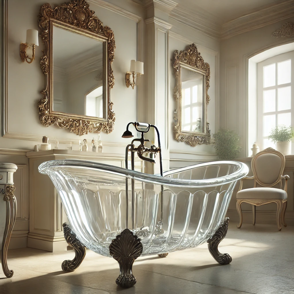 Vintage Luxury with a Crystal Clawfoot Tub