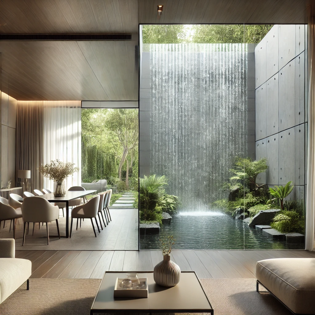 Water Walls for a Spa-like Atmosphere