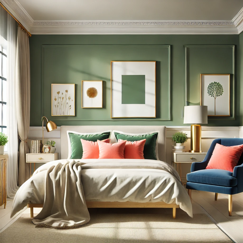 What Color Goes Well with Green in a Bedroom