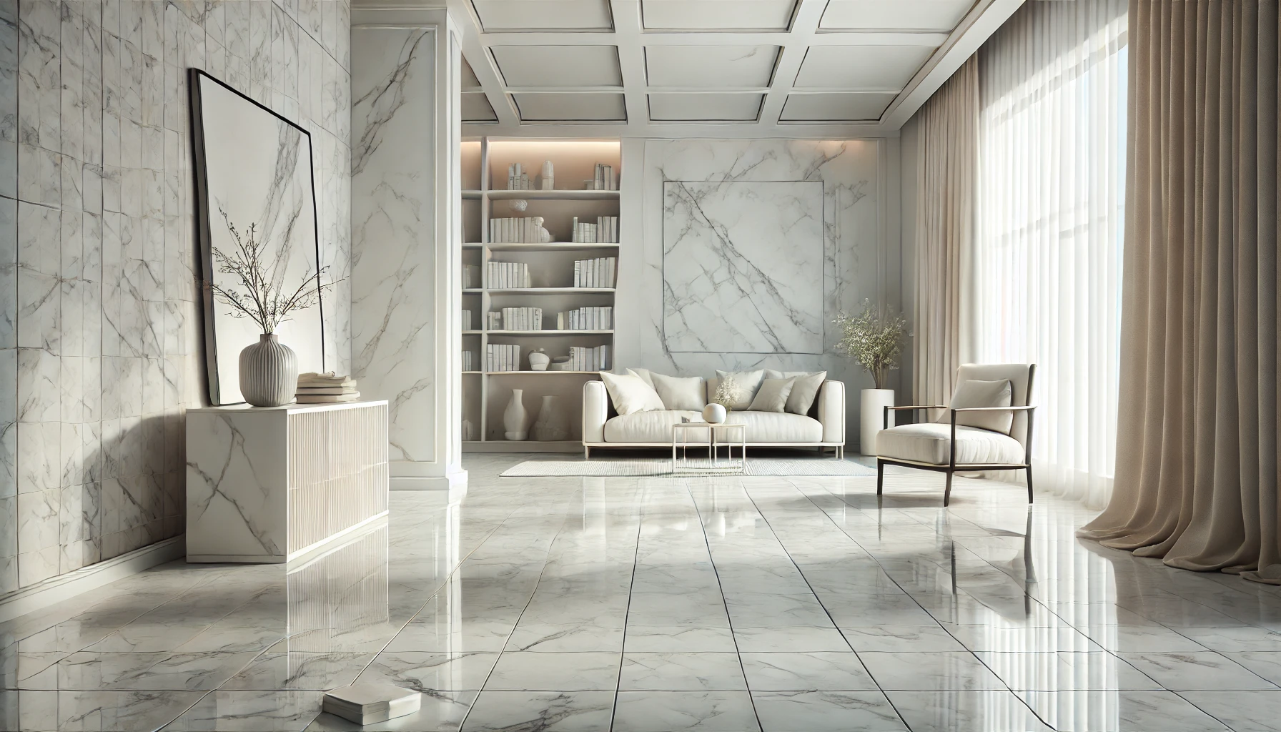 White Marble Tiles for an Elegant, Classic Look